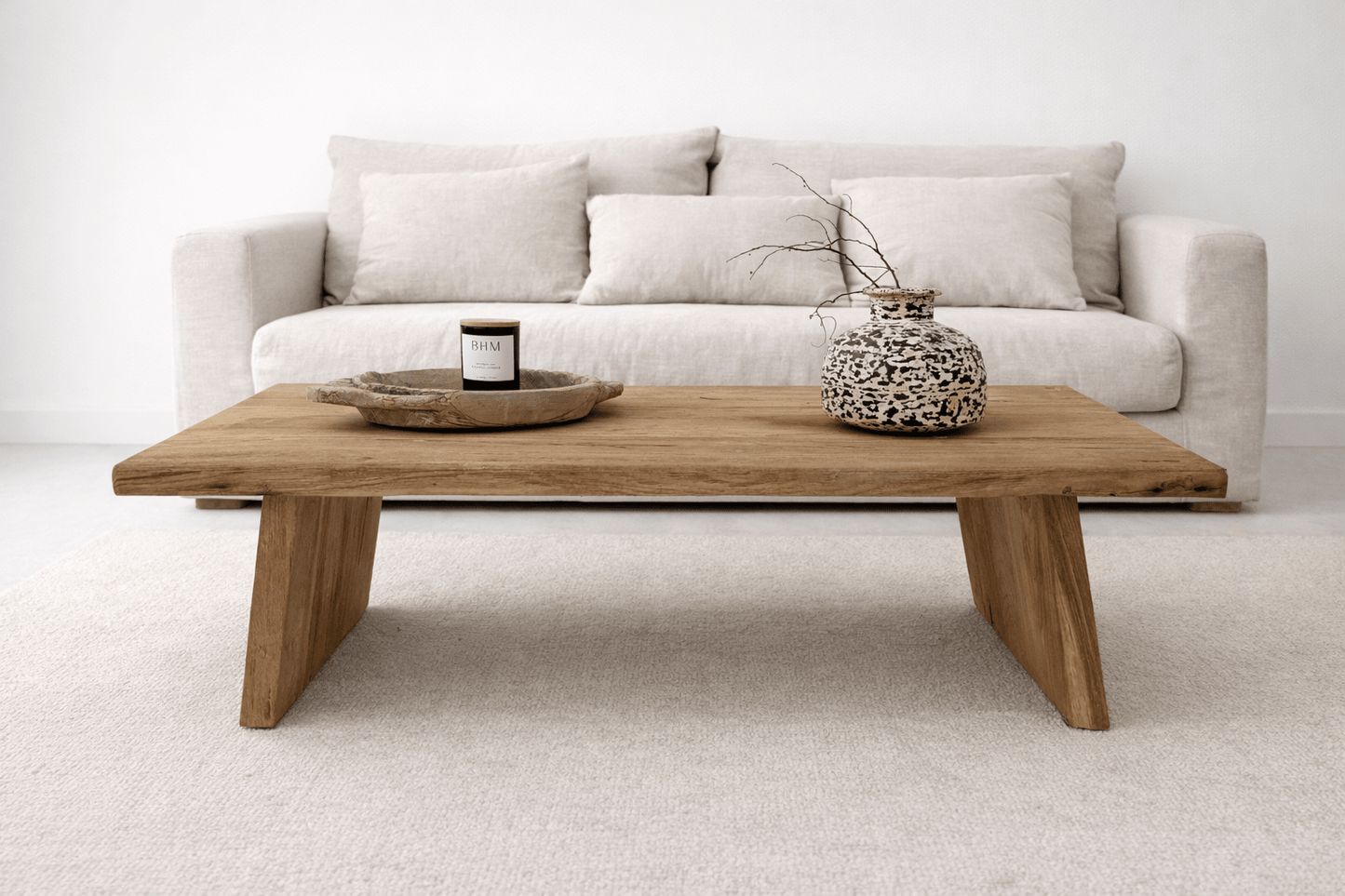 Rustic Teak Coffee Table | Style 1 - BHM HomeConsoles