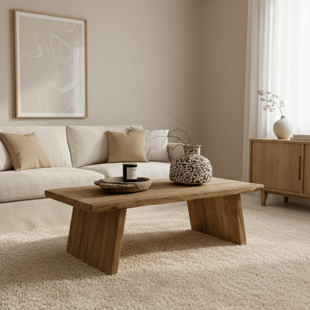 Rustic Teak Coffee Table | Style 1 - BHM HomeConsoles