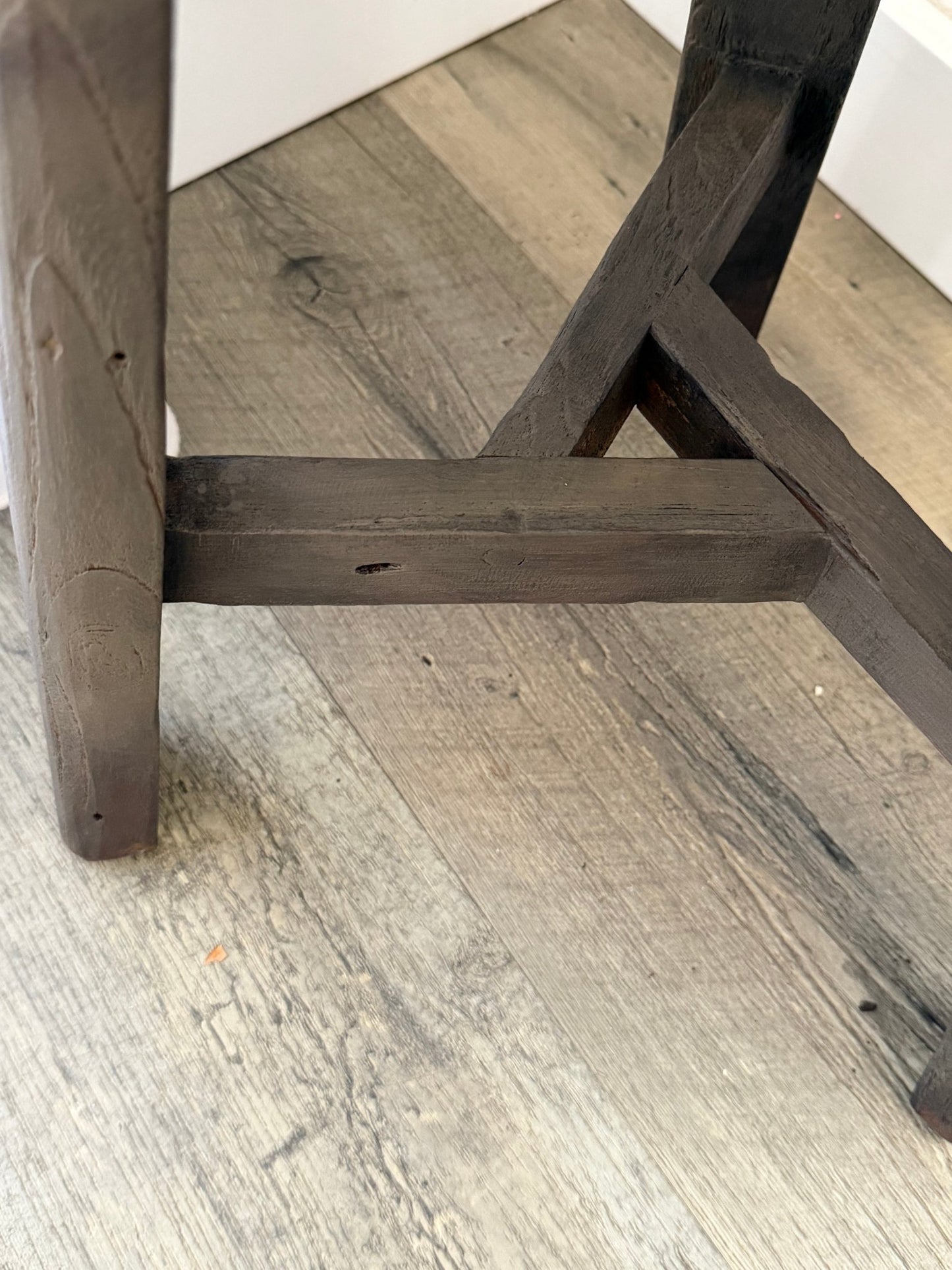 Rustic Teak Stool | Taupe - BHM HomeStools and Benches
