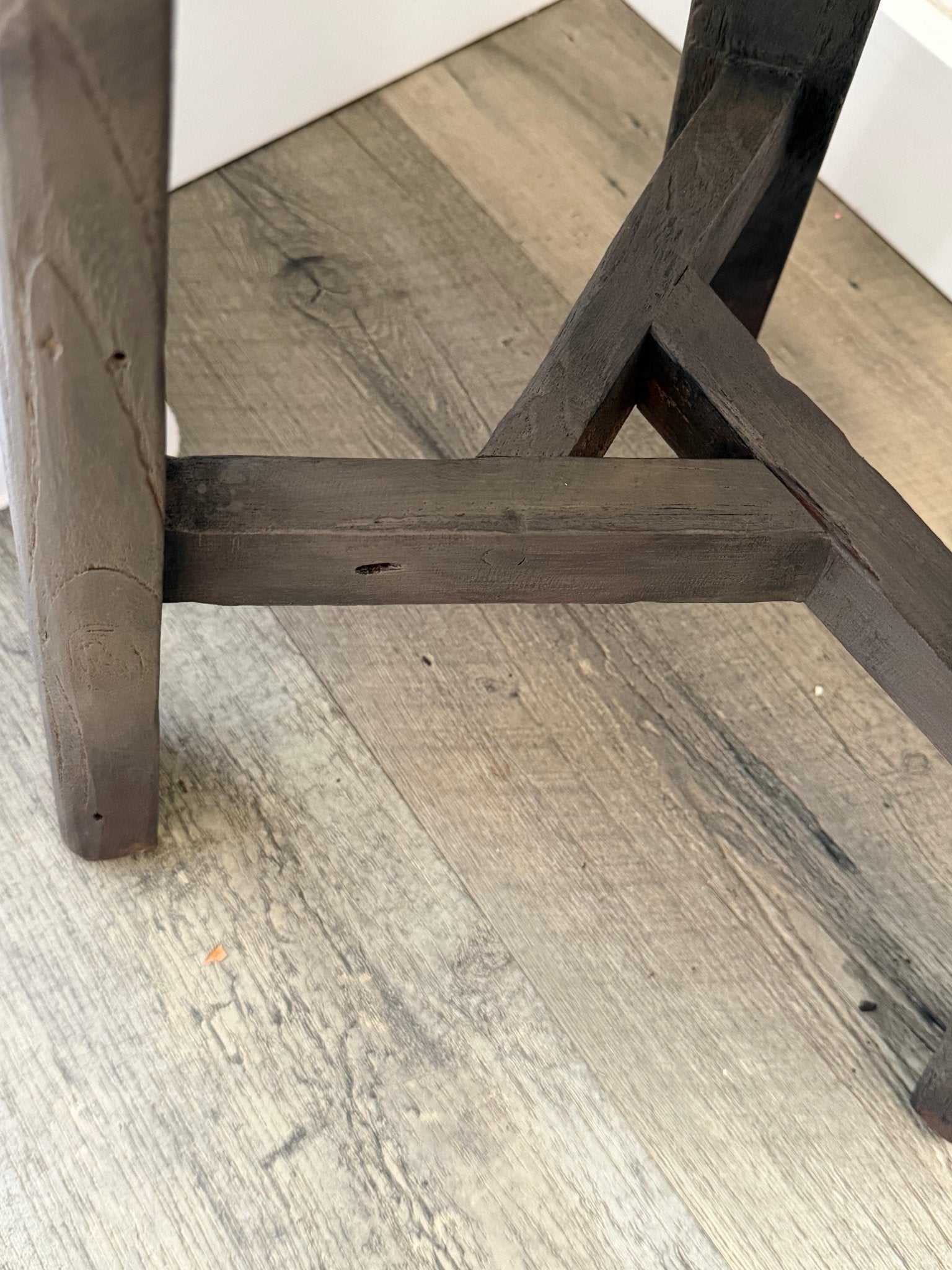 Rustic Teak Stool | Taupe - BHM HomeStools and Benches