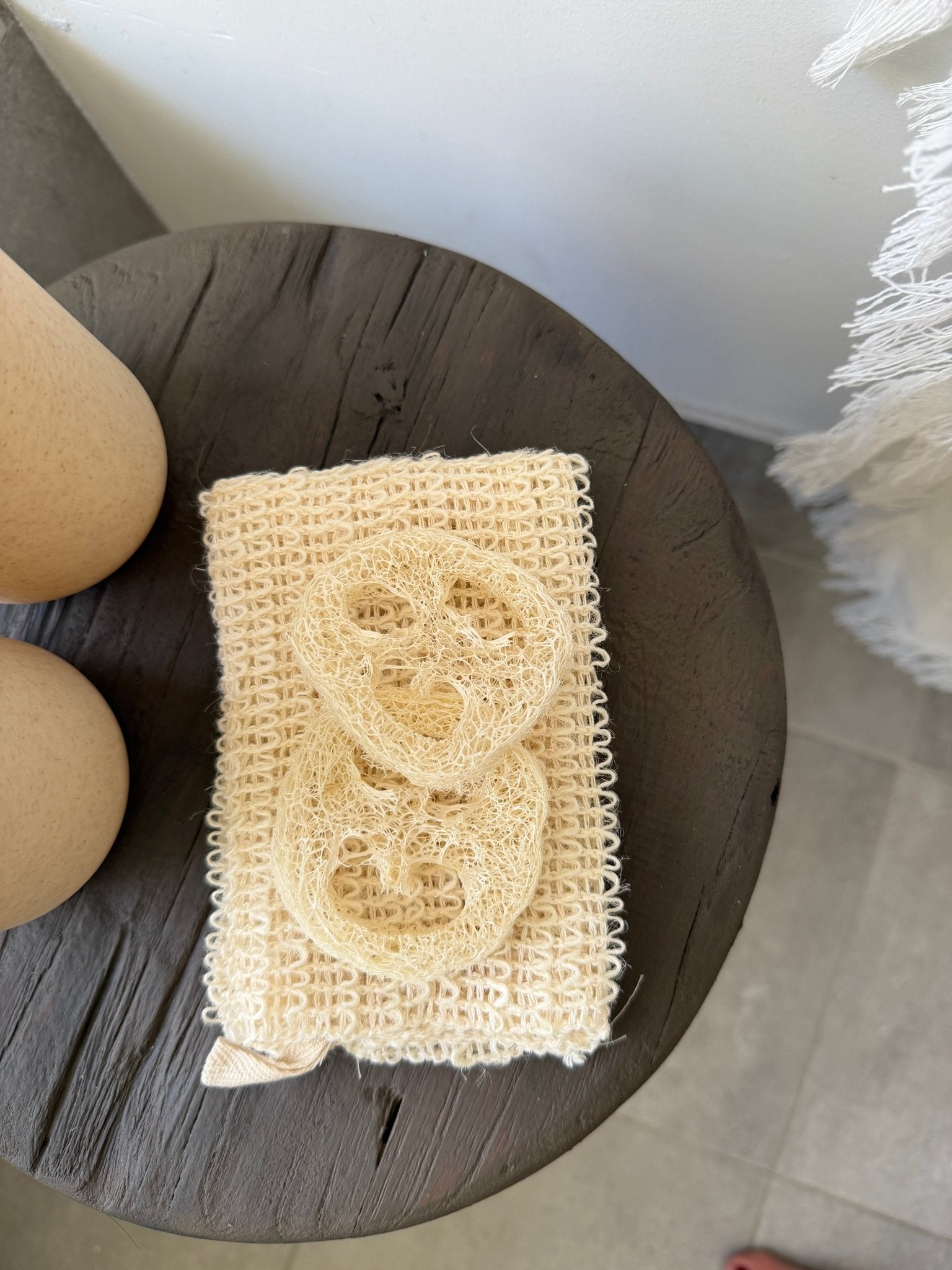 Rustic Teak Stool | Taupe - BHM HomeStools and Benches