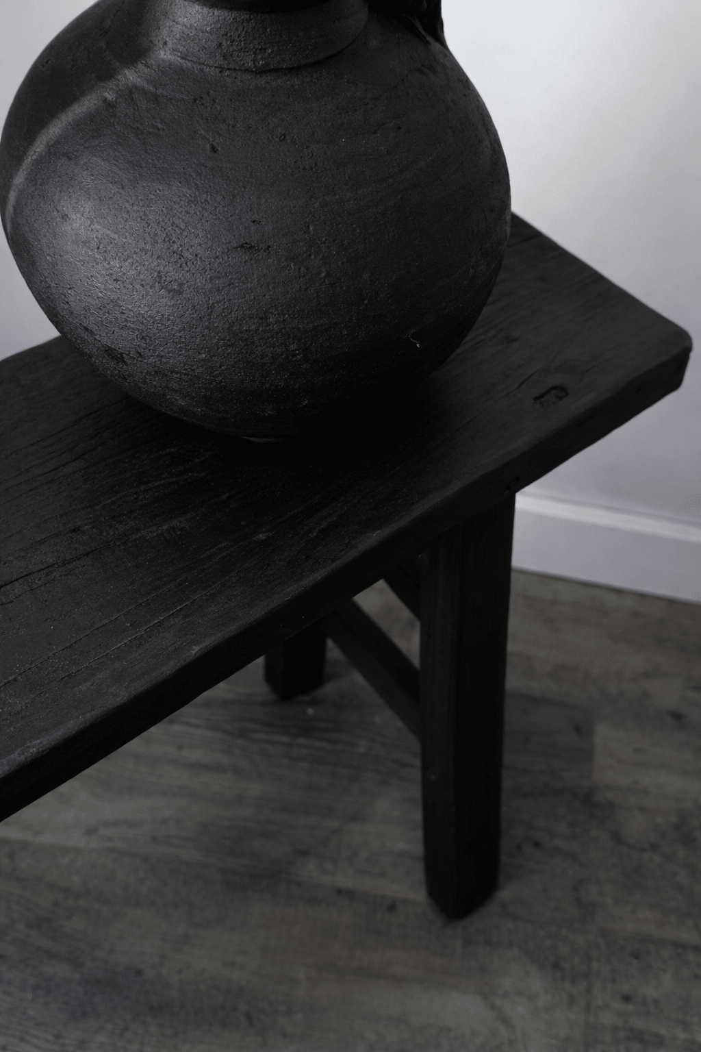 Rustic Wooden Bench - Japan Black - BHM HomeStools and Benches