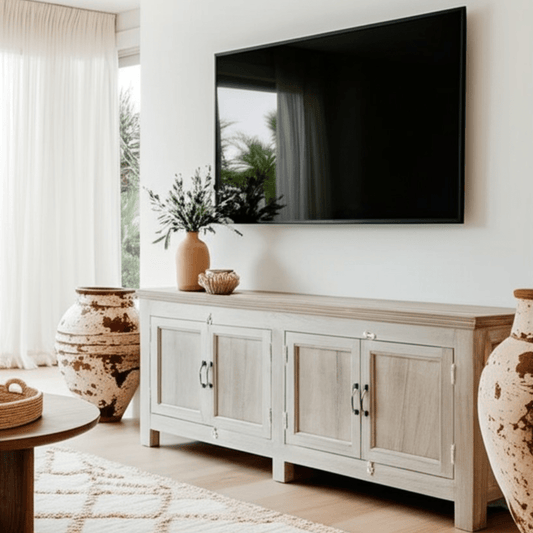 Rustic Wooden TV Unit - BHM HomeChests and Storage