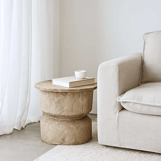 Solid Grinder Side Table - BHM HomeStools and Benches