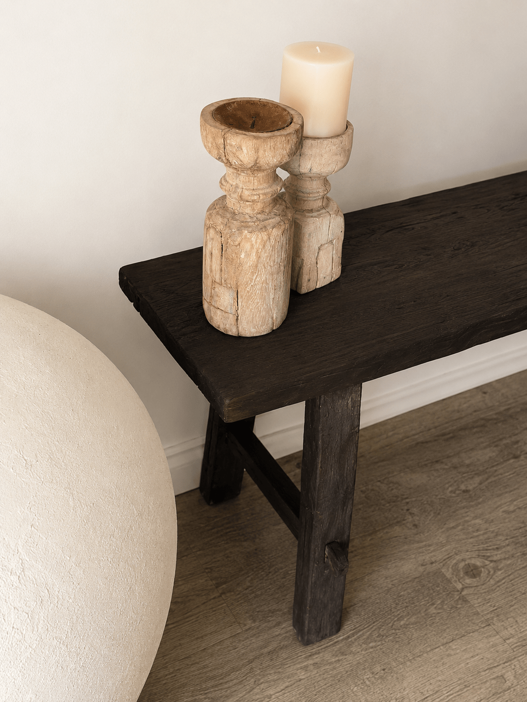 Teak Bench | Charred - BHM HomeStools and Benches