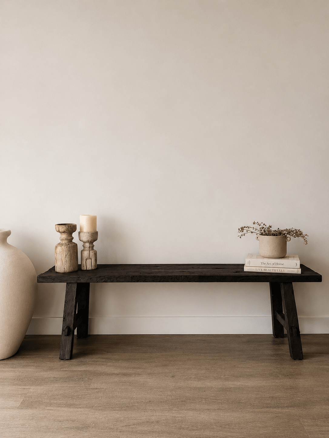 Teak Bench | Charred - BHM HomeStools and Benches