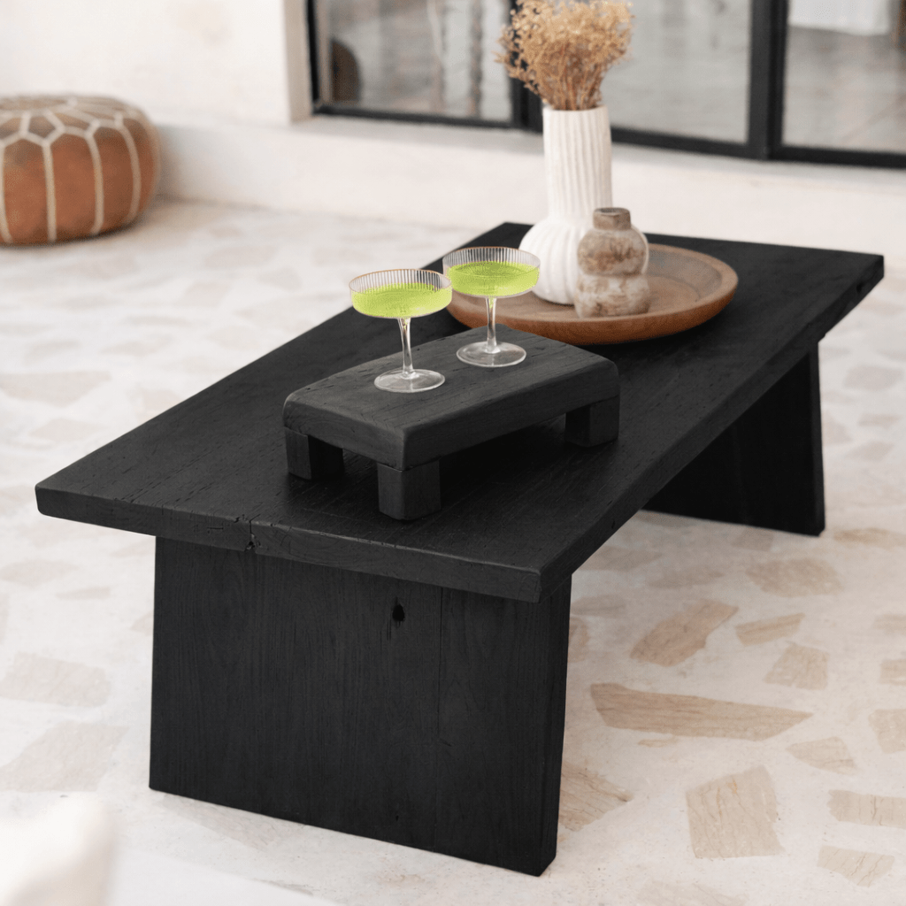 Teak Coffee Table - Japan Black - BHM HomeConsoles