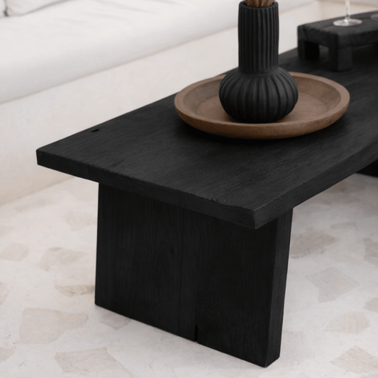 Teak Coffee Table - Japan Black - BHM HomeConsoles