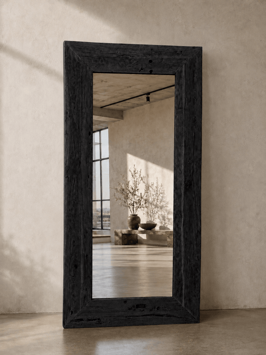 Teak Mirror | Japan Black - BHM HomeMirrors and Doors
