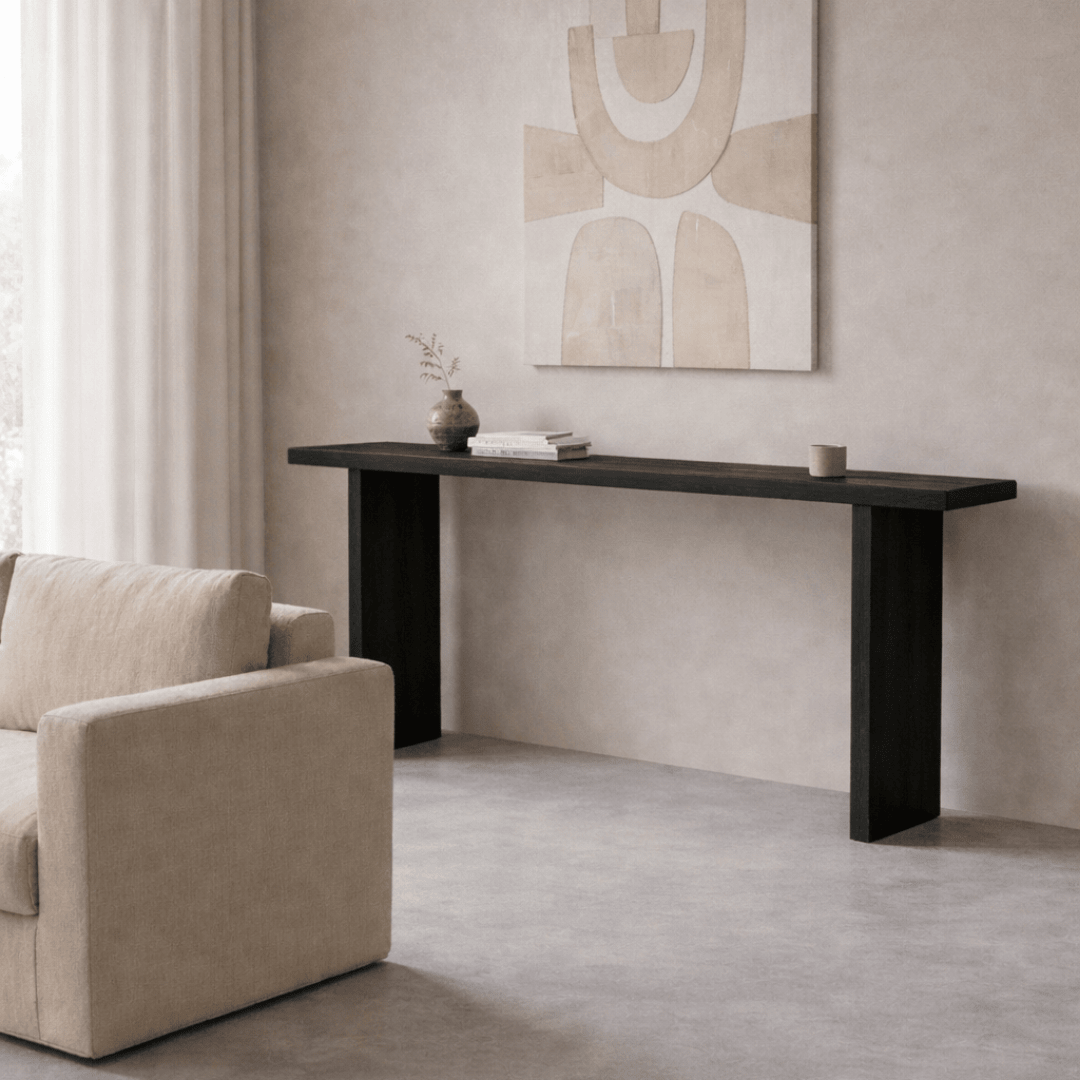 Teak Wooden Console - Japan Black - BHM HomeConsoles