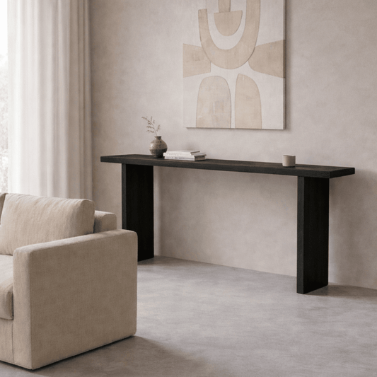 Teak Wooden Console - Japan Black - BHM HomeConsoles