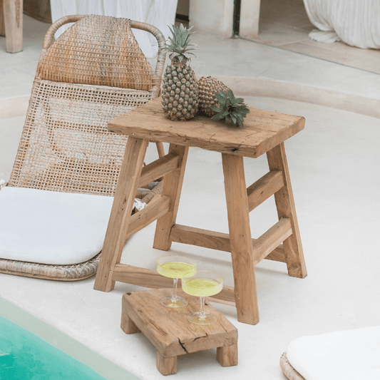 Teak Workers Stool - BHM HomeStools and Benches