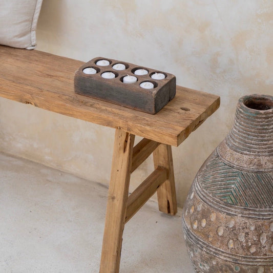 Tealight Wooden Box 8 - BHM HomeBoards Bowls and Trays