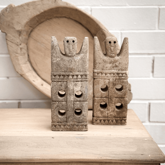 Timorese Sandstone Tribal Set - BHM HomeMirrors and Wall hooks