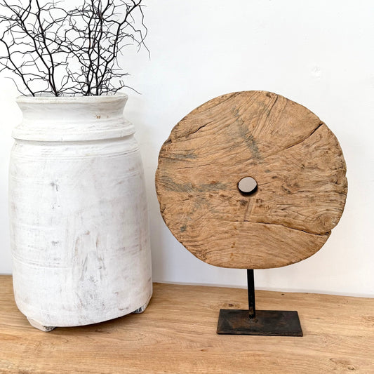 Vintage Indian Farm Wheel - BHM HomeBoards Bowls and Trays