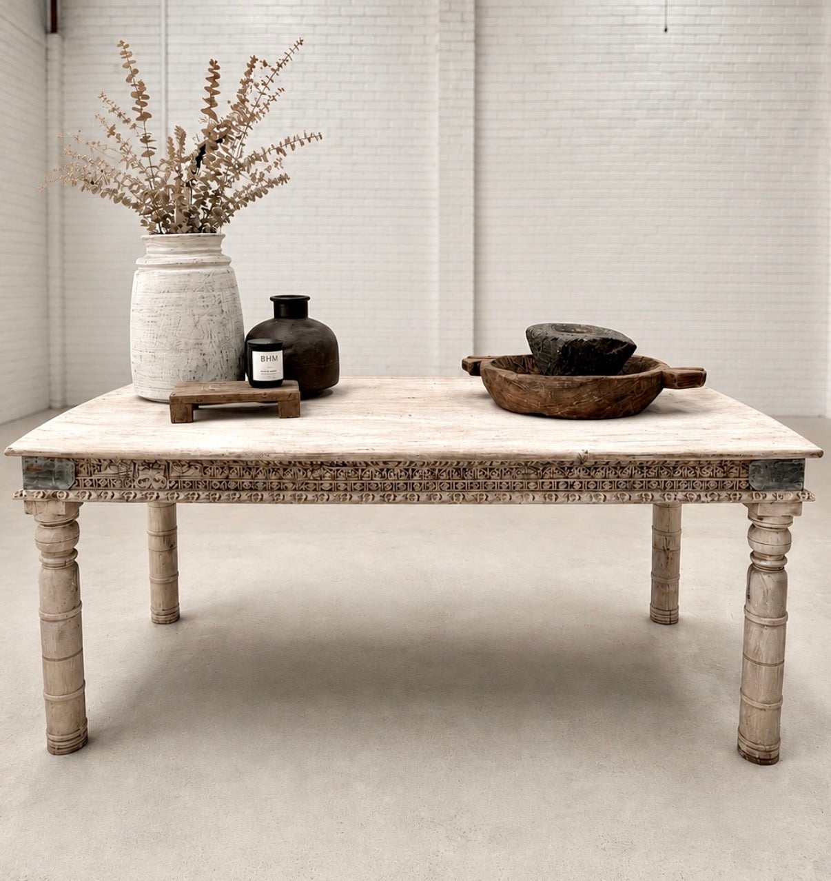 Vintage Indian Table - BHM HomeConsoles