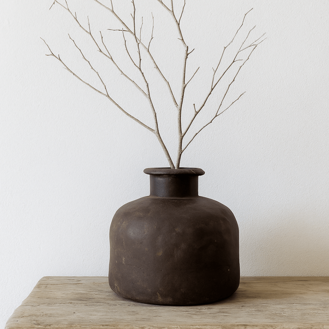 Vintage Iron Vessel - BHM HomePots and Vases