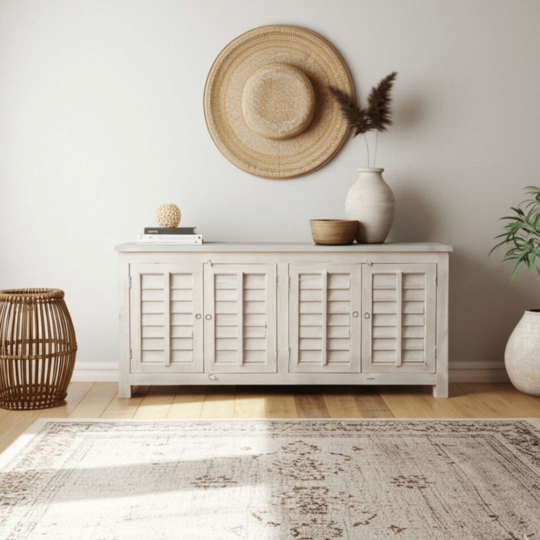 Vintage Shutter Sideboard - BHM HomeConsoles