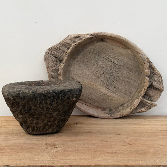 Vintage Stone Vessel - BHM HomeOther