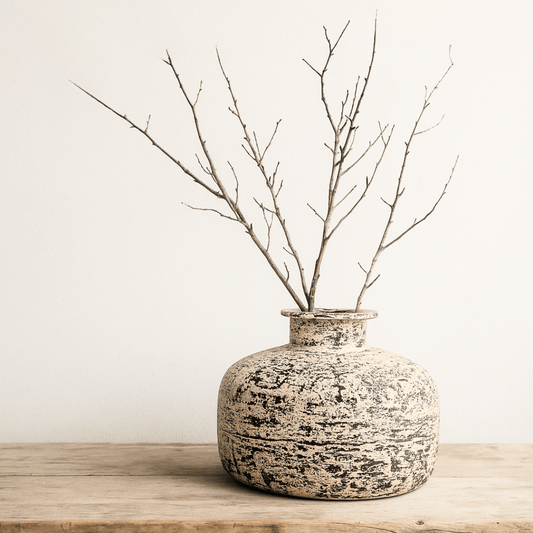 Vintage Vessel Whitewash - BHM HomePots and Vases