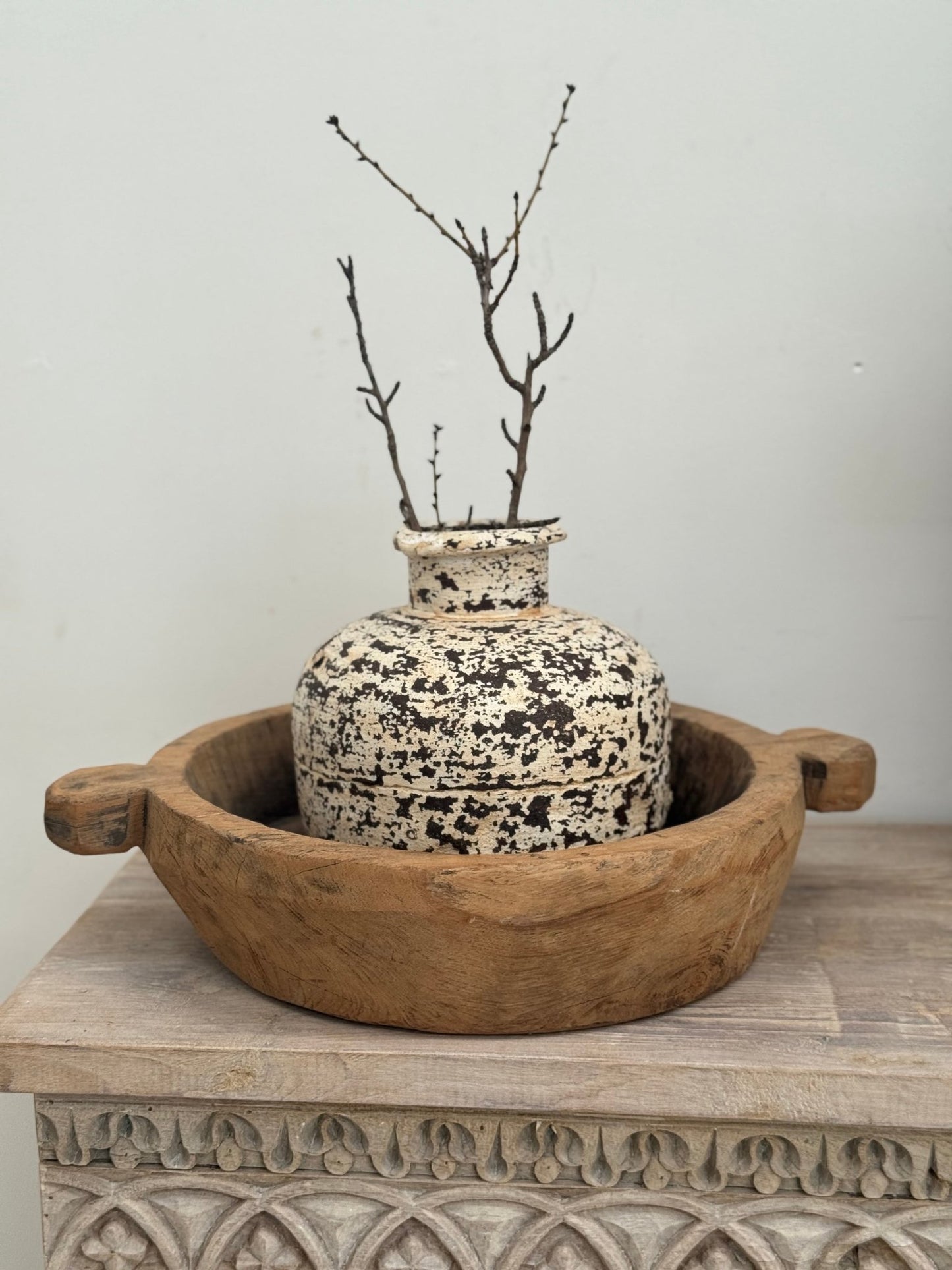 Vintage Wooden Bowl - BHM HomeBoards Bowls and Trays
