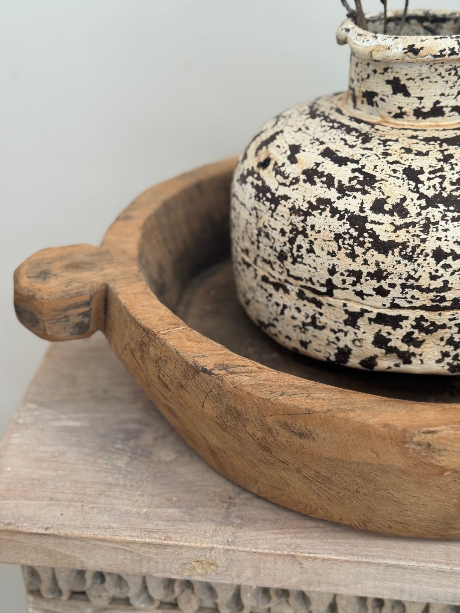 Vintage Wooden Bowl - BHM HomeBoards Bowls and Trays