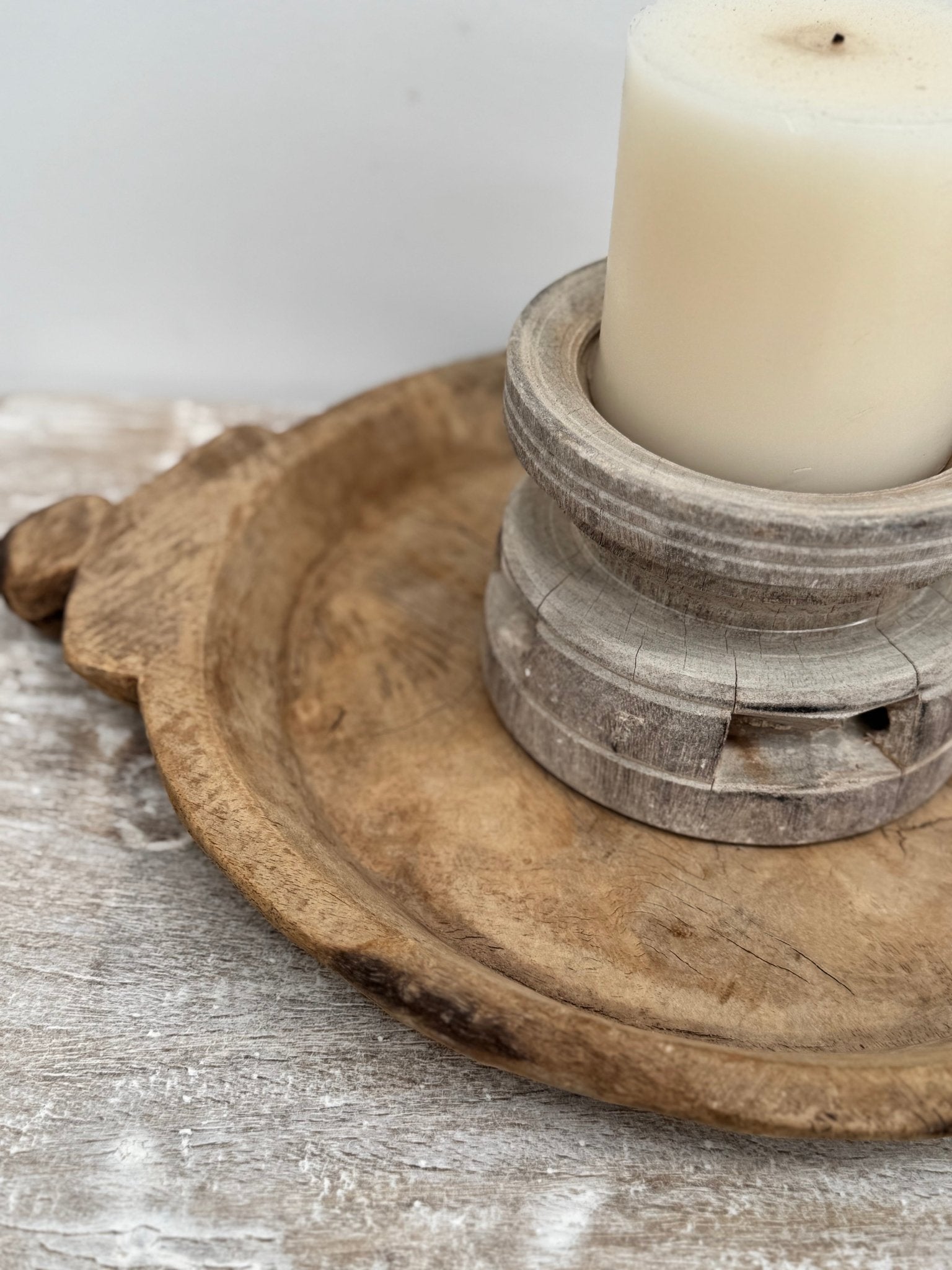 Vintage Wooden Plate - BHM HomeBoards Bowls and Trays