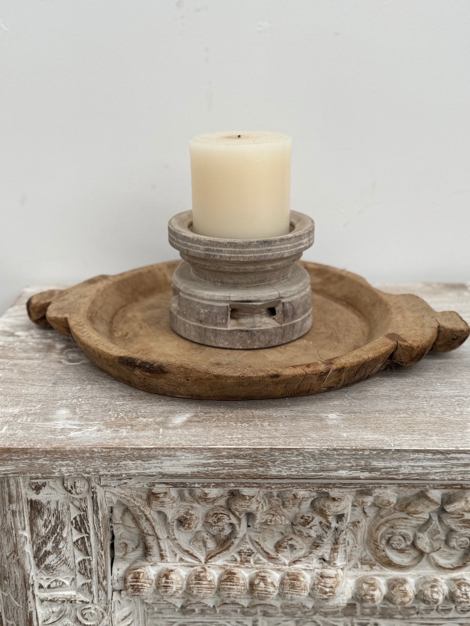 Vintage Wooden Plate - BHM HomeBoards Bowls and Trays