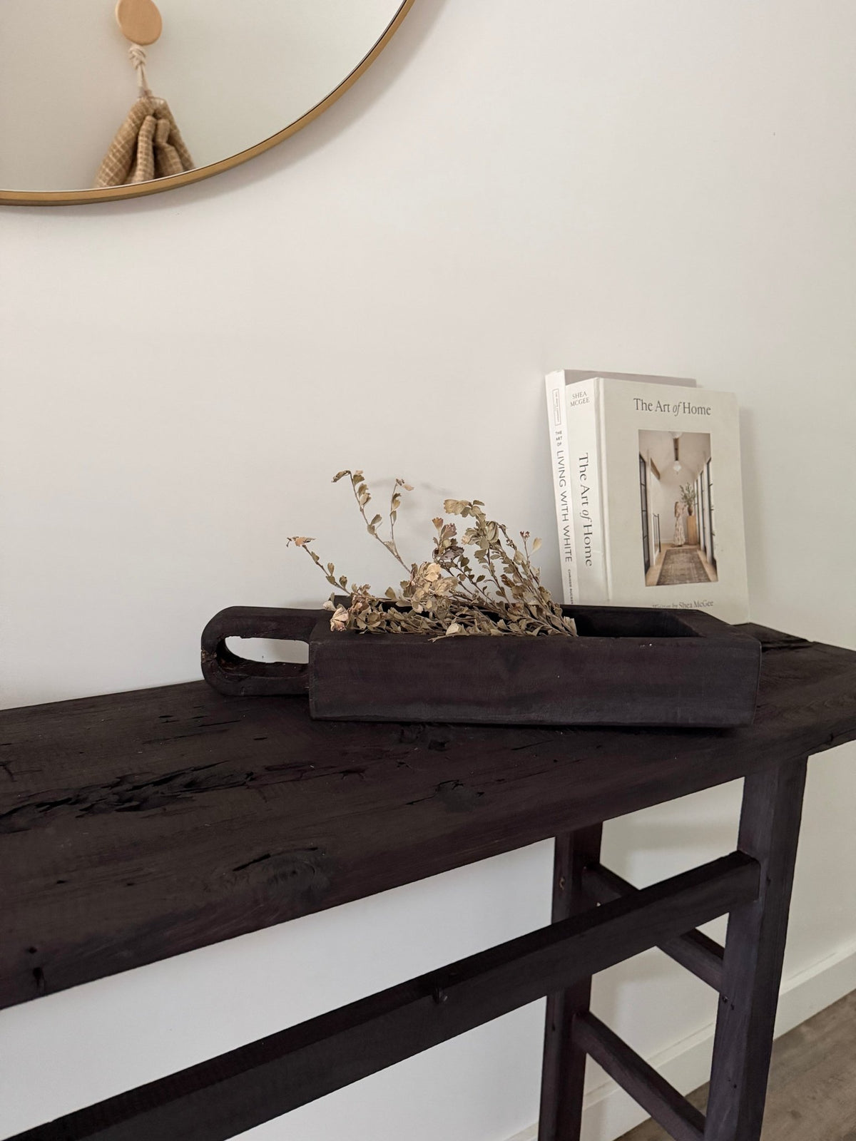 Vintage Wooden Tray | Japan Black - BHM HomeBoards Bowls and Trays