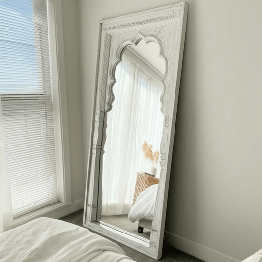 Whitewash Arch Mirror - BHM HomeMirrors and Doors