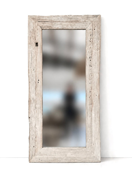 Whitewash Teak Mirror | Style 1 - BHM HomeMirrors and Doors