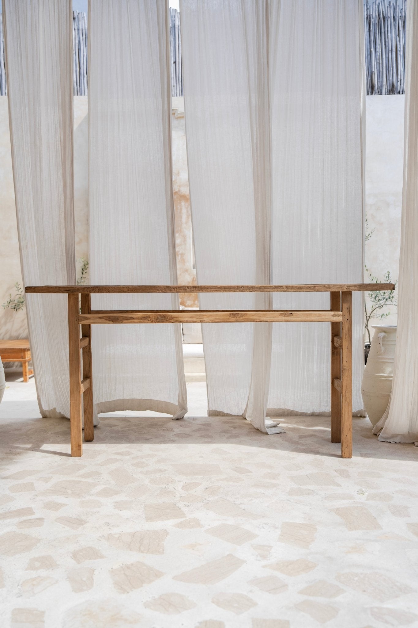 Worn Teak Console - Natural PRESALE - BHM HomeConsoles
